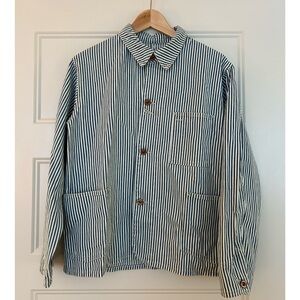 Hey Gang Barn Coat Conductor Stripe Chore Jacket